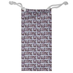 Welcome Letters Pattern Jewelry Bag