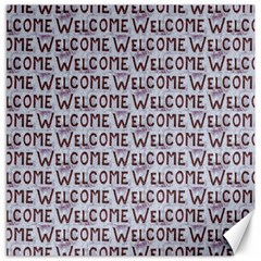 Welcome Letters Pattern Canvas 16  X 16  