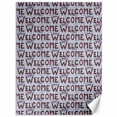 Welcome Letters Pattern Canvas 36  X 48  