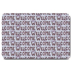 Welcome Letters Pattern Large Doormat  by dflcprints