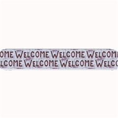 Welcome Letters Pattern Small Bar Mats by dflcprints