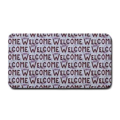 Welcome Letters Pattern Medium Bar Mats