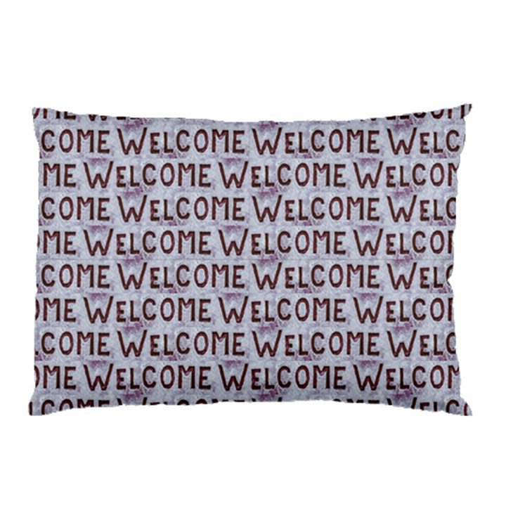 Welcome Letters Pattern Pillow Case