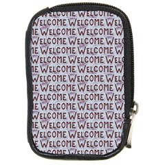 Welcome Letters Pattern Compact Camera Cases