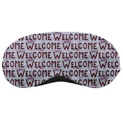 Welcome Letters Pattern Sleeping Masks