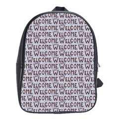 Welcome Letters Pattern School Bags(large) 