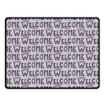 Welcome Letters Pattern Fleece Blanket (Small) 50 x40  Blanket Front