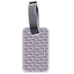 Welcome Letters Pattern Luggage Tags (two Sides)