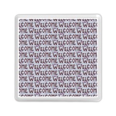 Welcome Letters Pattern Memory Card Reader (square) 