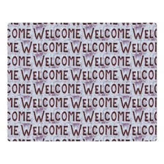 Welcome Letters Pattern Double Sided Flano Blanket (large)  by dflcprints