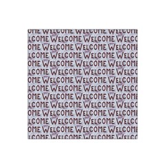 Welcome Letters Pattern Satin Bandana Scarf