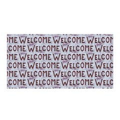 Welcome Letters Pattern Satin Wrap by dflcprints