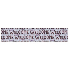 Welcome Letters Pattern Flano Scarf (small)