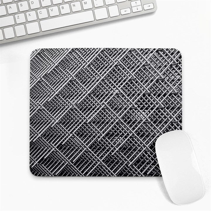 Grid Wire Mesh Stainless Rods Rods Raster Large Mousepads