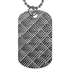 Grid Wire Mesh Stainless Rods Rods Raster Dog Tag (one Side)