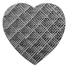 Grid Wire Mesh Stainless Rods Rods Raster Jigsaw Puzzle (heart)