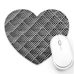 Grid Wire Mesh Stainless Rods Rods Raster Heart Mousepads Front