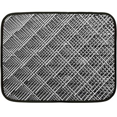 Grid Wire Mesh Stainless Rods Rods Raster Fleece Blanket (mini) by Amaryn4rt