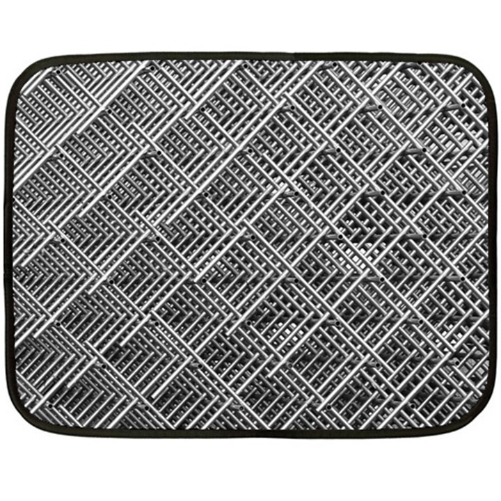 Grid Wire Mesh Stainless Rods Rods Raster Fleece Blanket (Mini)