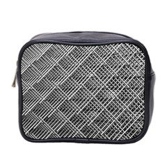 Grid Wire Mesh Stainless Rods Rods Raster Mini Toiletries Bag 2-side by Amaryn4rt