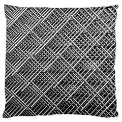 Grid Wire Mesh Stainless Rods Rods Raster Standard Flano Cushion Case (one Side) by Amaryn4rt