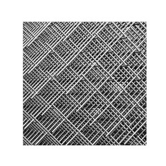 Grid Wire Mesh Stainless Rods Rods Raster Small Satin Scarf (square)