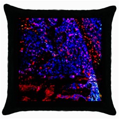 Grunge Abstract Throw Pillow Case (black)