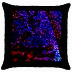 Grunge Abstract Throw Pillow Case (Black) Front