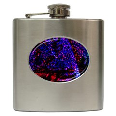 Grunge Abstract Hip Flask (6 Oz)