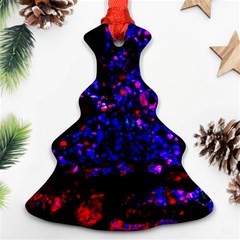 Grunge Abstract Christmas Tree Ornament (two Sides)