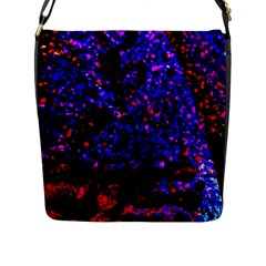 Grunge Abstract Flap Messenger Bag (l) 