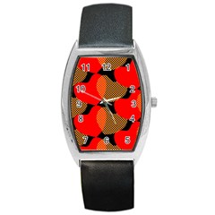 Heart Pattern Barrel Style Metal Watch by Amaryn4rt