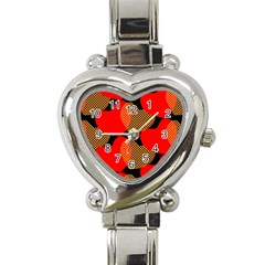 Heart Pattern Heart Italian Charm Watch