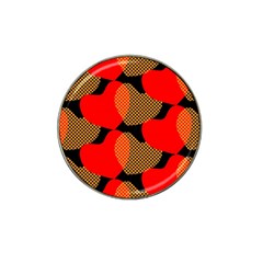 Heart Pattern Hat Clip Ball Marker (4 Pack)