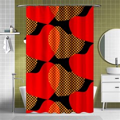 Heart Pattern Shower Curtain 48  X 72  (small) 