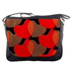 Heart Pattern Messenger Bags by Amaryn4rt