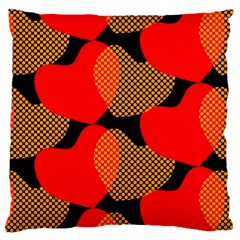 Heart Pattern Large Cushion Case (two Sides)