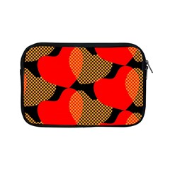 Heart Pattern Apple Ipad Mini Zipper Cases by Amaryn4rt