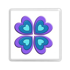 Light Blue Heart Images Memory Card Reader (square)  by Amaryn4rt