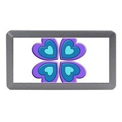 Light Blue Heart Images Memory Card Reader (mini) by Amaryn4rt