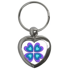 Light Blue Heart Images Key Chains (heart)  by Amaryn4rt