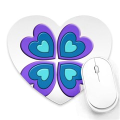 Light Blue Heart Images Heart Mousepads by Amaryn4rt