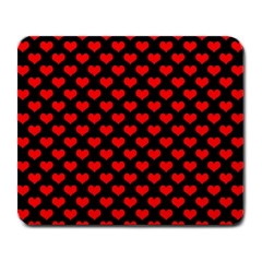 Love Pattern Hearts Background Large Mousepads by Amaryn4rt