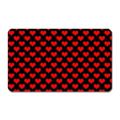 Love Pattern Hearts Background Magnet (rectangular)