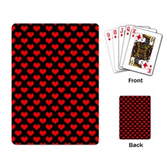 Love Pattern Hearts Background Playing Card by Amaryn4rt