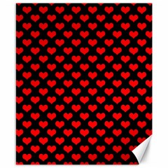 Love Pattern Hearts Background Canvas 8  X 10 