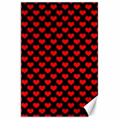 Love Pattern Hearts Background Canvas 24  X 36 