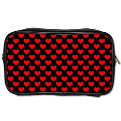 Love Pattern Hearts Background Toiletries Bags