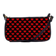 Love Pattern Hearts Background Shoulder Clutch Bags