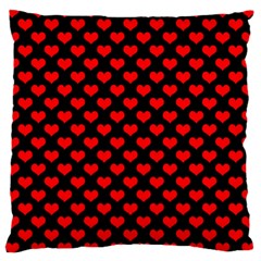 Love Pattern Hearts Background Large Cushion Case (one Side) by Amaryn4rt